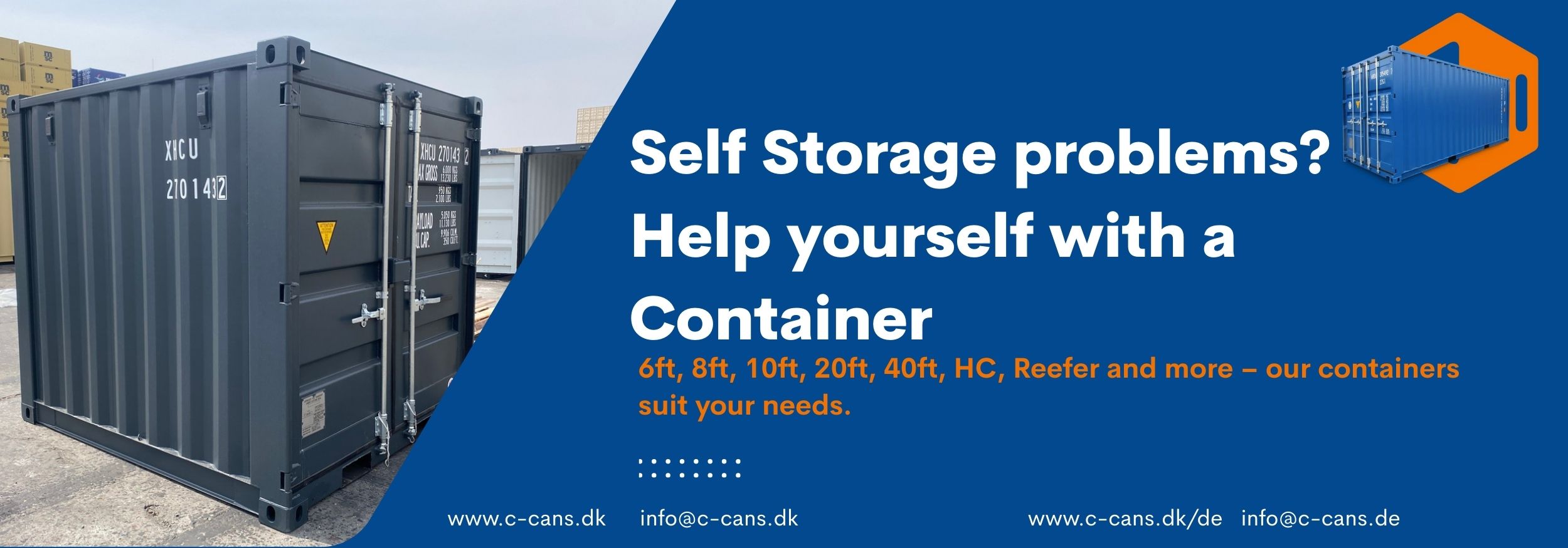 Self Storage med containere – fleksibelt, sikkert og High Cube-klart